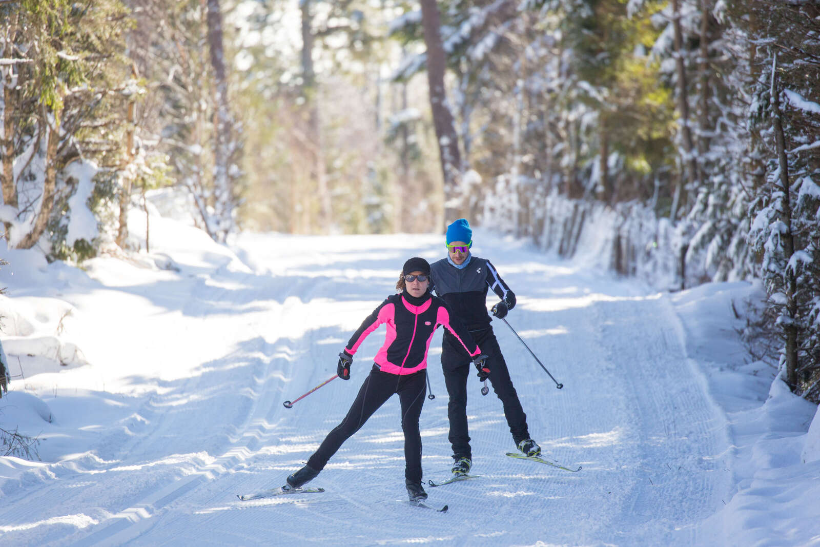 Plan des pistes nordiques