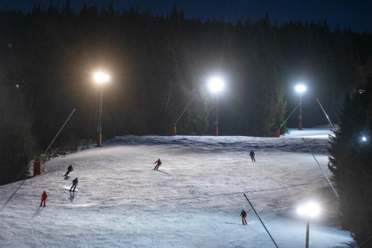 Ski nocturne au domaine alpin de la station du Lac Blanc - Massif des Vosges