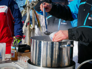 Apéro d'accueil sur les pistes station du Lac Blanc