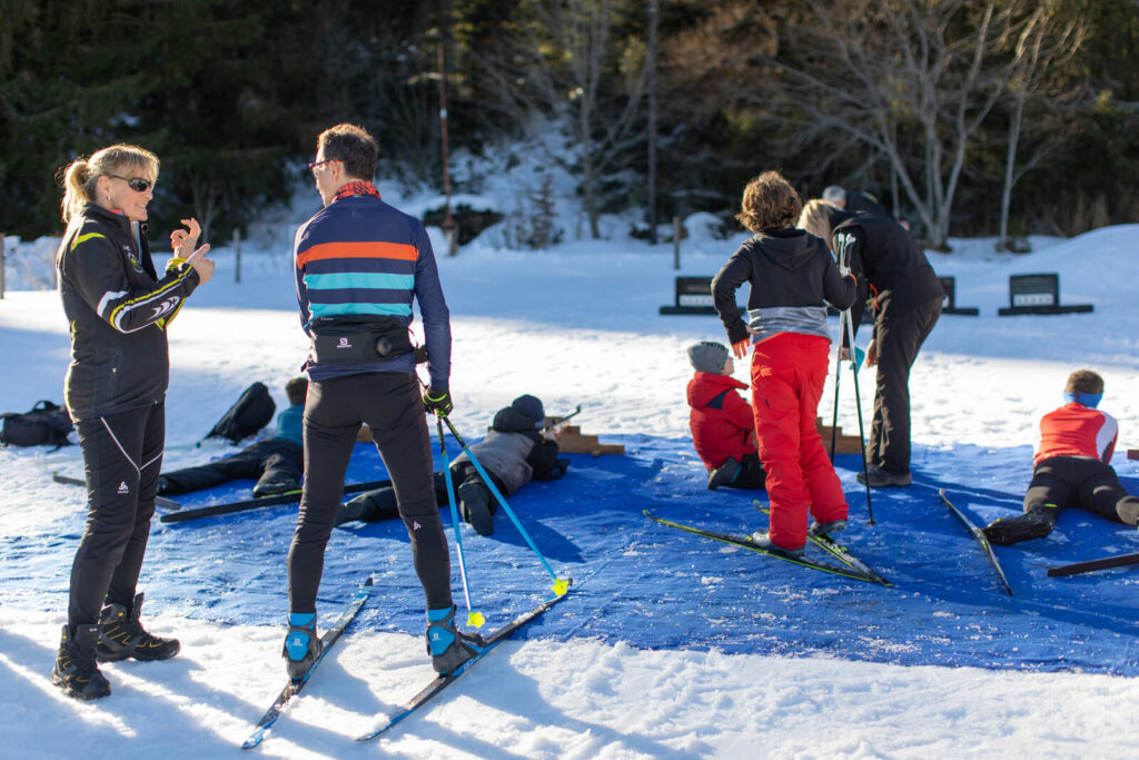 Initiation au biathlon station du Lac Blanc Vosges