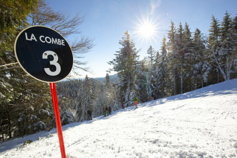 Piste noire du domaine alpin de la station du Lac Blanc - Massif des Vosges