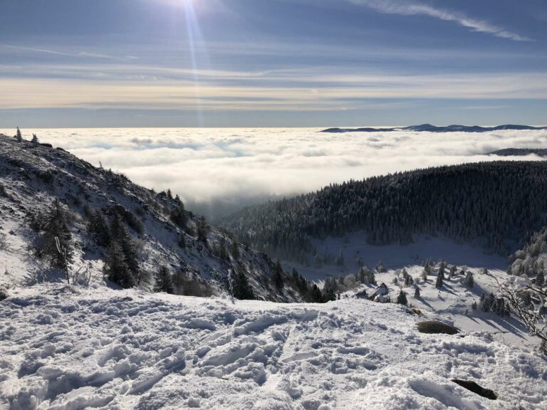 Au coeur des montagnes vosgiennes, à la station du Lac Blanc