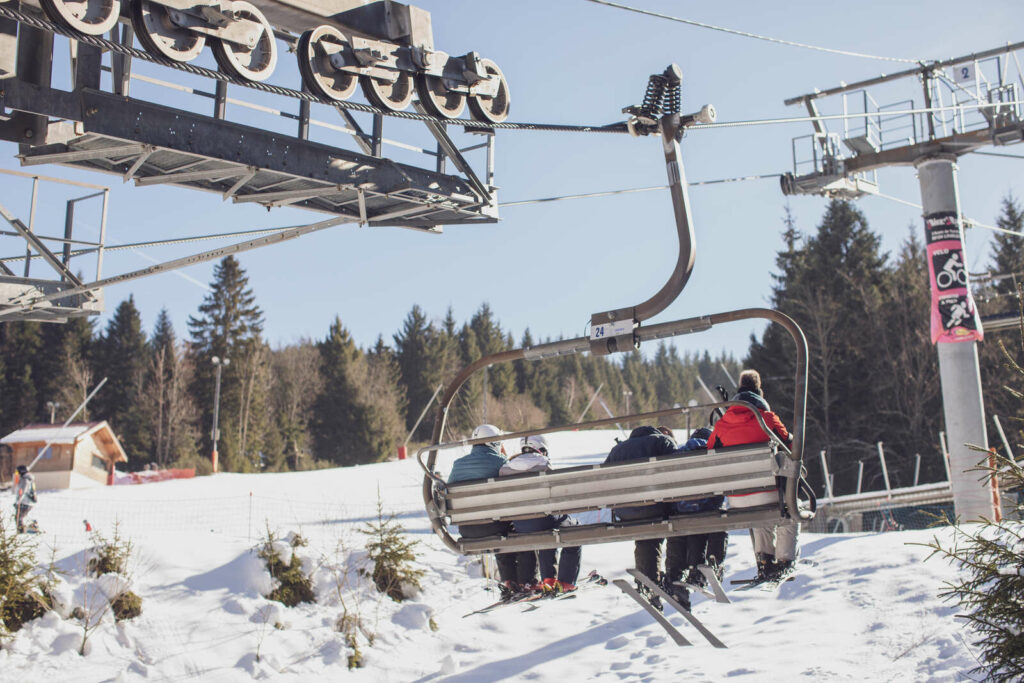 Télésiège ski Lac Blanc Massif des Vosges