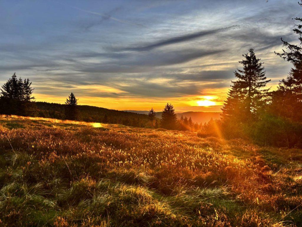 Coucher de soleil au Gazon du Faing, Massif des Vosges